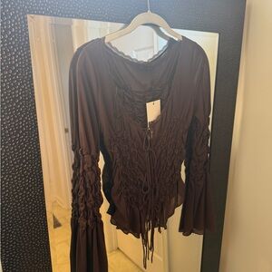 Zara Brown Blouse